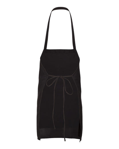 Q-Tees Bib Apron Q4010 #color_Black