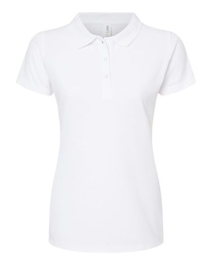 Tultex Women's 50/50 Sport Pique Polo 401 #color_White