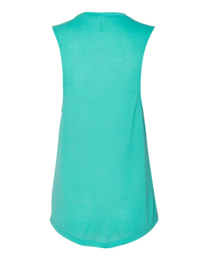 BELLA + CANVAS Women's Flowy Scoop Muscle Tank 8803 #color_Teal