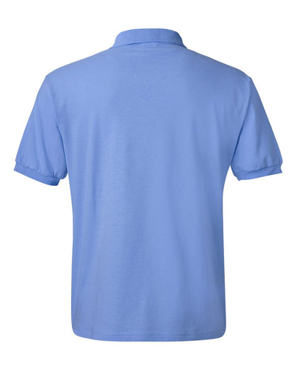 Hanes Men's EcoSmart® Jersey Polo 054X #color_Carolina Blue