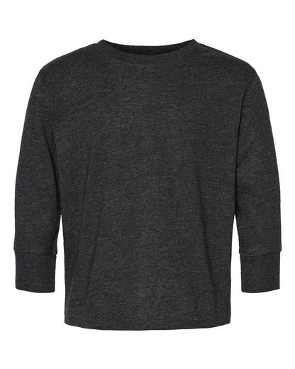 Rabbit Skins Toddler Fine Jersey Long Sleeve Tee 3302 #color_Vintage Smoke