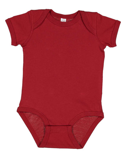 Rabbit Skins Infant Fine Jersey Bodysuit 4424 #color_Garnet