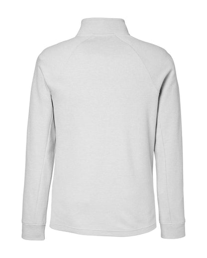 North End Men's Rhythm Waffle Quarter-Zip Pullover NE200 #color_Platinum