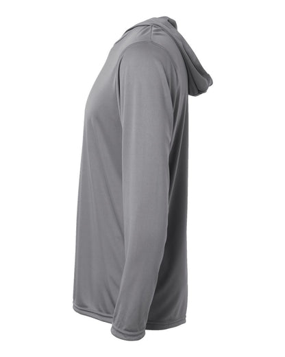 Holloway Men's Momentum Hooded Long Sleeve T-Shirt 222830 #color_Graphite