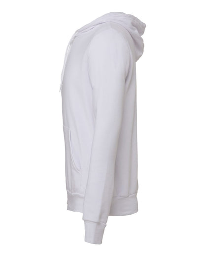 BELLA + CANVAS Unisex Sponge Fleece Hoodie Sweatshirt 3719 #color_White