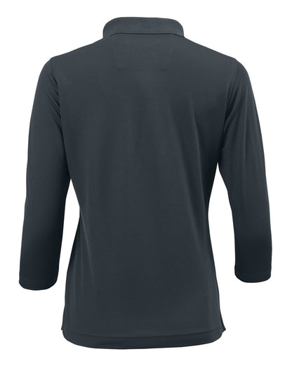 Paragon Women's Lady Palm Three-Quarter Sleeve Polo 120 #color_Carbon