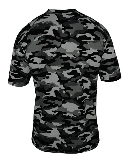 Badger Men's Camo T-Shirt 4181 #color_Black