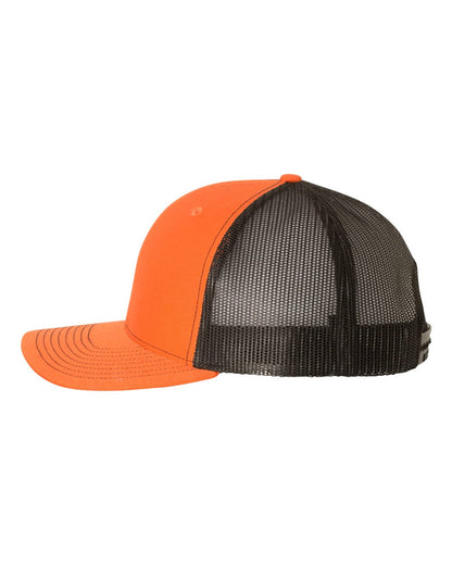 Richardson Snapback Trucker Cap 112 #color_Orange/ Black