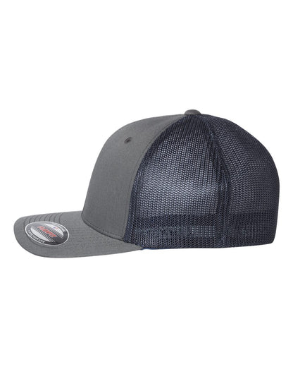 Flexfit Trucker Cap 6511 #color_Charcoal/ Navy