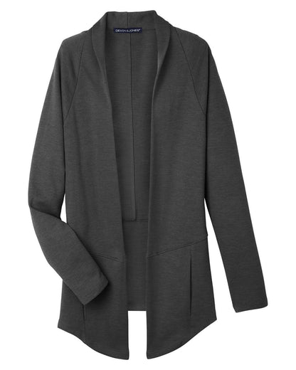 Devon & Jones Women's New Classics® Charleston Cardigan DG481W #color_Black Melange