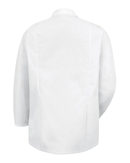 Red Kap Unisex Lapel Counter Coat KP11 #color_White