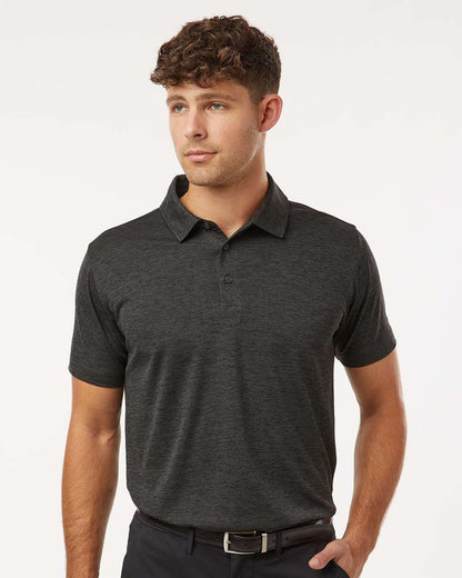 AllPro Men's Pro-Lock Performance Mélange Polo 4HM00 #colormdl_Black Melange