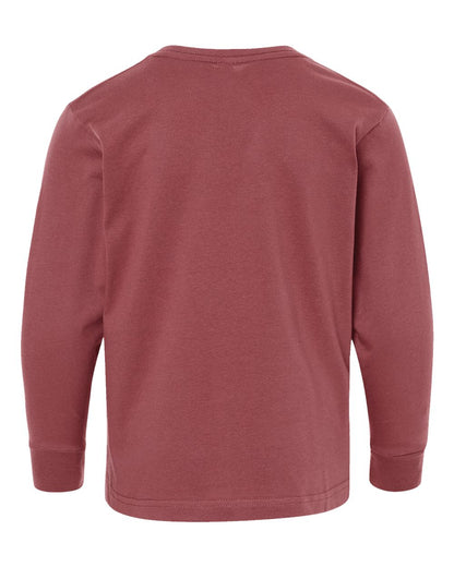 LAT Youth Fine Jersey Long Sleeve Tee 6201 #color_Rouge