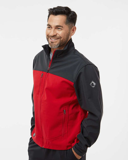 DRI DUCK Men's Tall Motion Soft Shell Jacket 5350T #colormdl_Red/ Charcoal