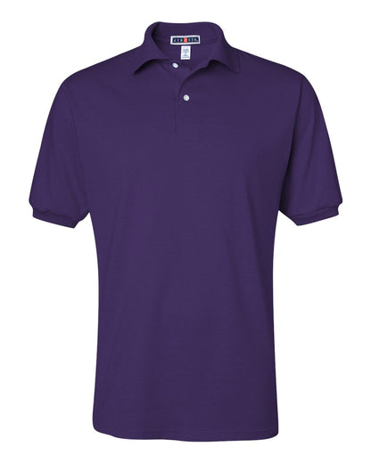 JERZEES Men's SpotShield® 50/50 Polo 437MSR #color_Deep Purple