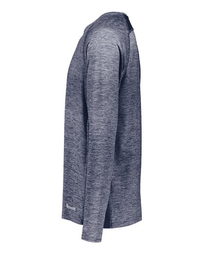 Holloway Youth Electrify CoolCore® Long Sleeve T-Shirt 222670 #color_Navy Heather