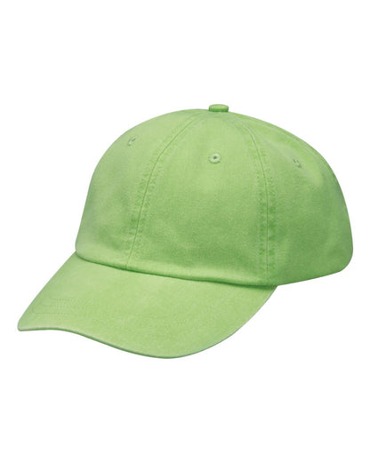 Adams Headwear Optimum Pigment-Dyed Dad Hat LP101 #color_Lime