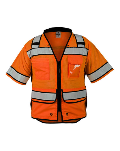 Kishigo Unisex High Performance Surveyors Vest S5014-5015 #color_Orange