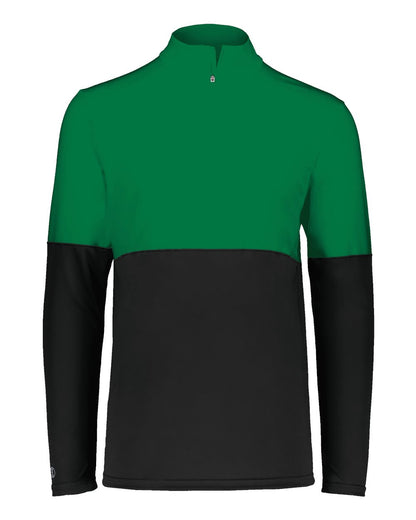 Holloway Men's Momentum Team Quarter-Zip Pullover 223500 #color_Black/ Kelly