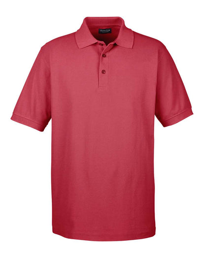 UltraClub Men's Whisper Piqué Polo 8540 #color_Cardinal