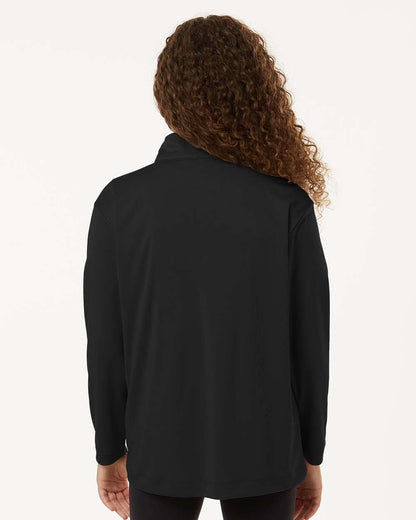 AllPro Youth Pro-Lock Performance Quarter-Zip Pullover 41870Y #colormdl_Black
