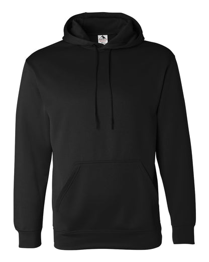 Augusta Sportswear Wicking Fleece Hooded Sweatshirt 5505 #color_Black