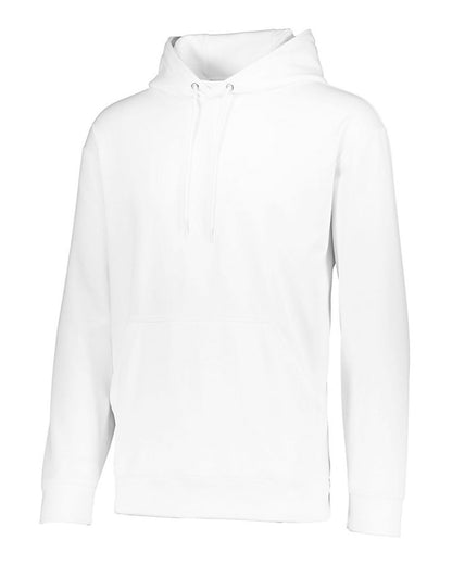 Augusta Sportswear Wicking Fleece Hooded Sweatshirt 5505 #color_White