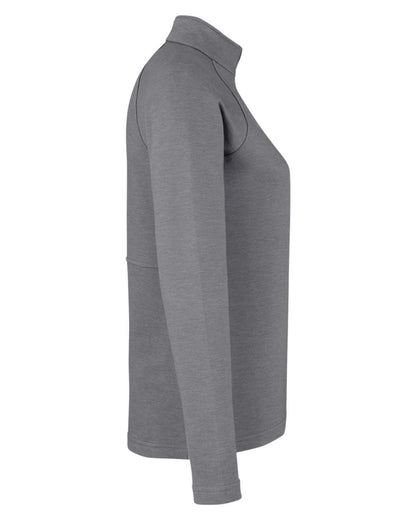 Devon & Jones Women's New Classics® Charleston Quarter-Zip Pullover DG481WZ #color_Graphite Melange
