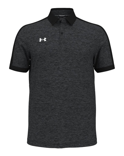 Under Armour Men's Trophy Level Polo 1376907 #color_Black/ White