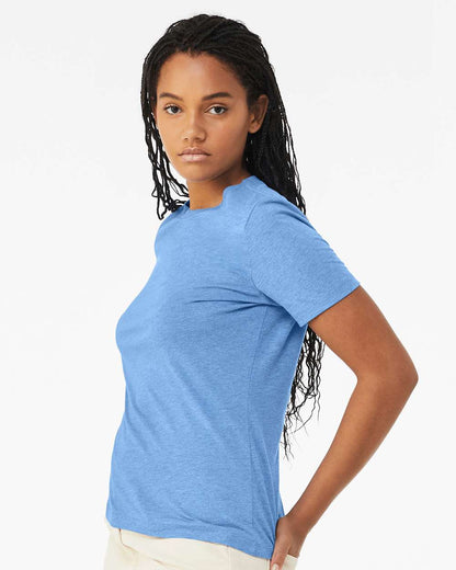 BELLA + CANVAS Women’s Relaxed Fit Heather CVC Tee 6400CVC #colormdl_Heather Carolina Blue