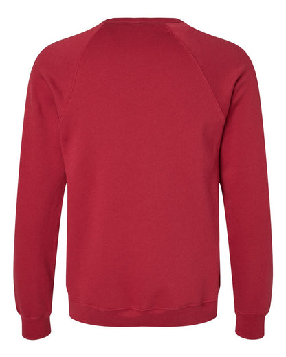 BELLA + CANVAS Sponge Fleece Raglan Crewneck Sweatshirt 3901 #color_Cardinal