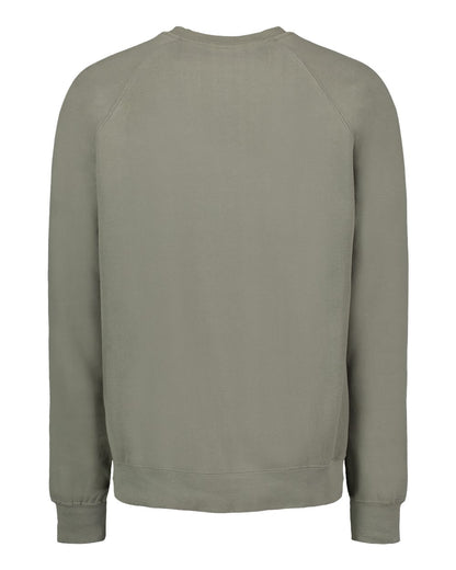 MV Sport Men's Vintage Fleece Raglan Crewneck Sweatshirt 17116 #color_Sage