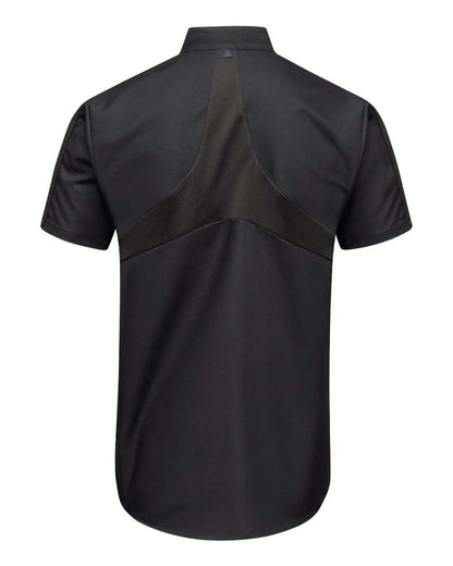 Red Kap Men's Tall Mimix™ Pro+ Short Sleeve Work Shirt With OilBlok SX46T #color_Black