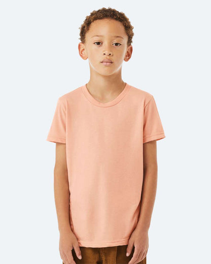 BELLA + CANVAS Youth Jersey Tee 3001Y #colormdl_Peach