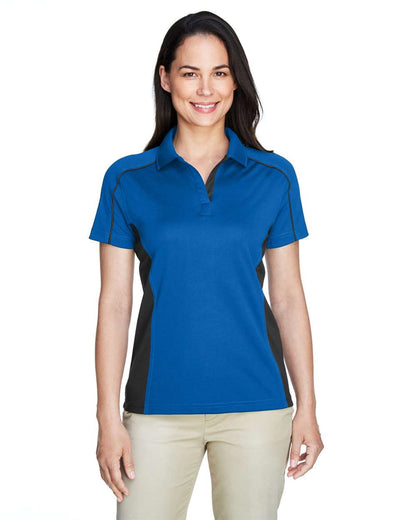 Extreme Women's Eperformance Fuse Snag Protection Plus Colorblock Polo 75113 #colormdl_True Royal/ Black