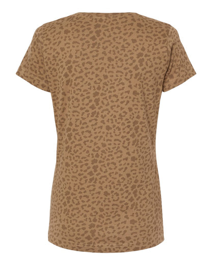 LAT Women's Fine Jersey Tee 3516 #color_Brown Leopard