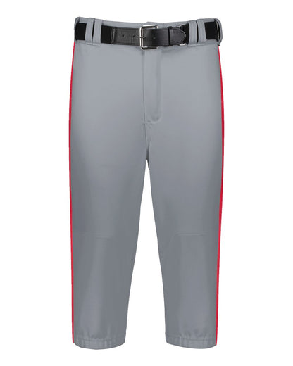 Russell Athletic Unisex 2.0 Piped Diamond Series Knickers R21LGM #color_Baseball Grey/ True Red