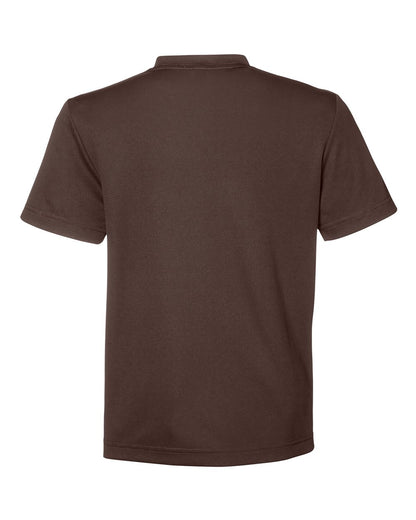 Team 365 Youth Zone Performance Mesh T-Shirt TT15Y #color_Sport Dark Brown