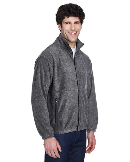 UltraClub Men's Iceberg Fleece Full-Zip Jacket 8485 #colormdl_Charcoal