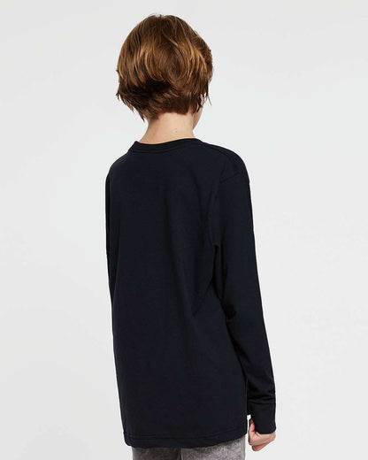 LAT Youth Fine Jersey Long Sleeve Tee 6201 #colormdl_Navy