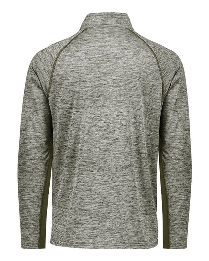 Holloway Men's Electrify CoolCore® Quarter-Zip Pullover 222574 #color_Olive Heather