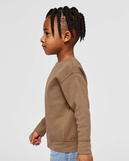 Rabbit Skins Toddler Fleece Crewneck Sweatshirt 3317 #colormdl_Coyote Brown