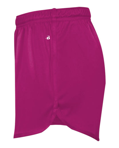 Alleson Athletic Women's B-Core Track Shorts 7278 #color_Hot Pink