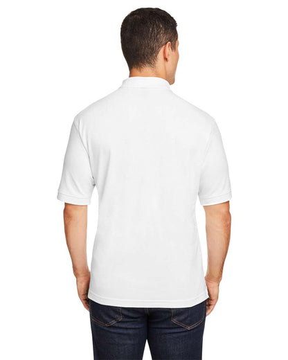 Harriton Men's Pique Polo M200 #colormdl_White