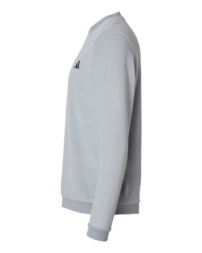 Adidas Men's Terry Loop Crewneck Sweatshirt A586 #color_Grey Three