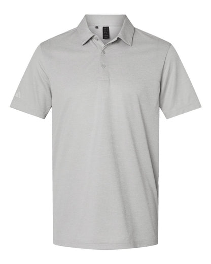 Adidas Men's Space Dyed Polo A591 #color_Grey One Heather