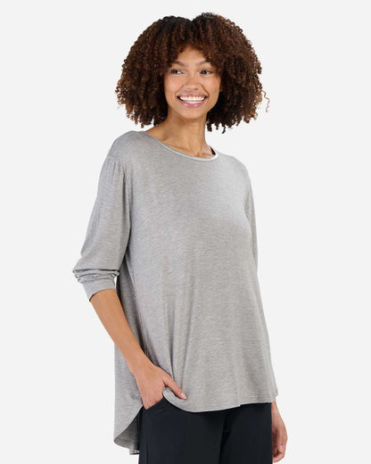 Boxercraft Women's Bamboo Long Sleeve T-Shirt BW3102 #colormdl_Oxford Heather