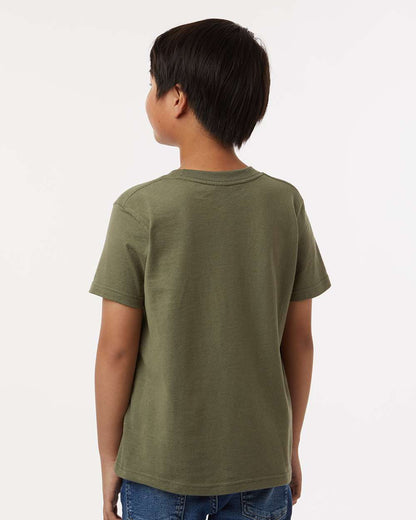 Tultex Youth Fine Jersey T-Shirt 235 #colormdl_Military Green