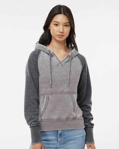 J. America Women's Zen Fleece Raglan Hooded Sweatshirt 8926 J. America Women's Zen Fleece Raglan Hooded Sweatshirt 8926