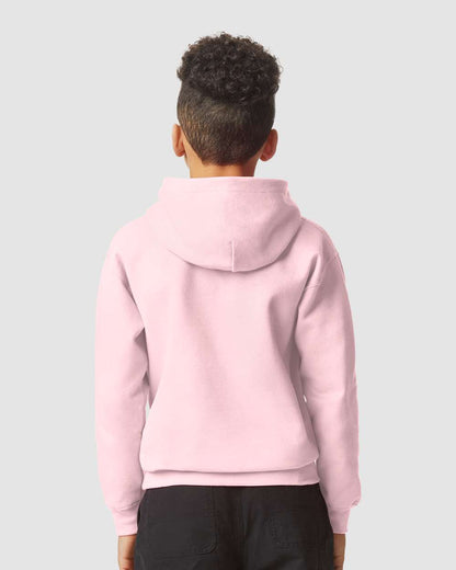 Gildan Softstyle® Youth Midweight Hooded Sweatshirt SF500B #colormdl_Light Pink